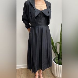 Vintage 1950’s Vintage Dress With Matching Waist Jacket!